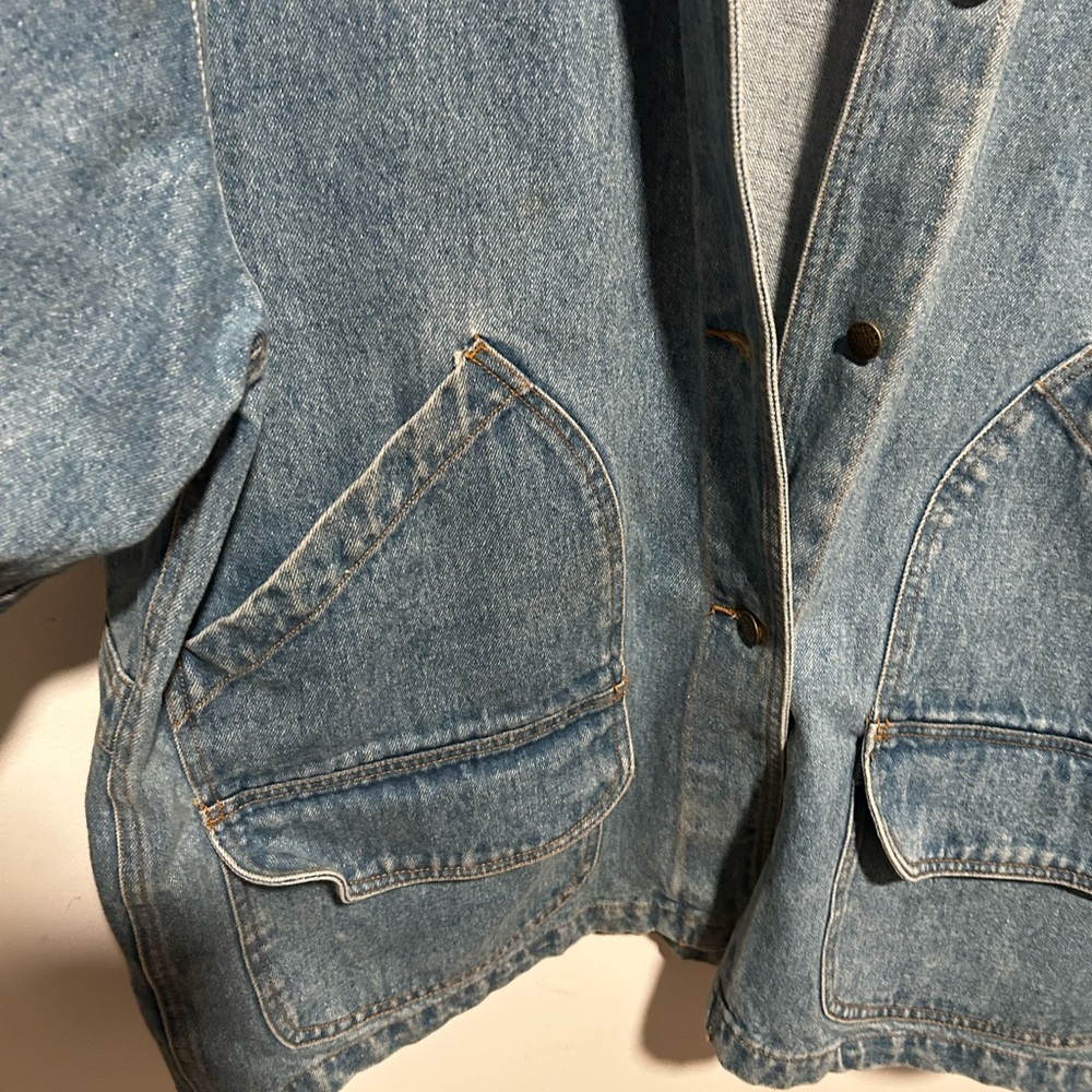 DENIM CHORE JACKET heavy duty high quality size Large - Picture 8 of 10
